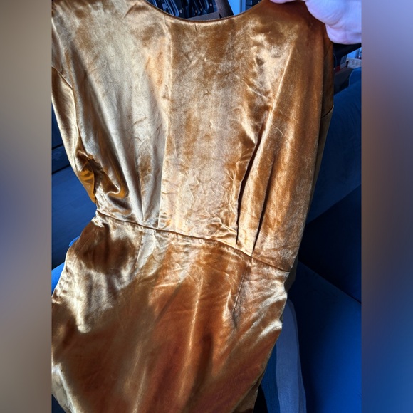 NWOT And Other Stories Yellow Mini Dress Size 8 - Picture 6 of 8